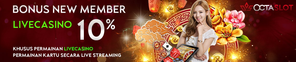 BONUS NEW MEMBER LIVE CASINO 10%